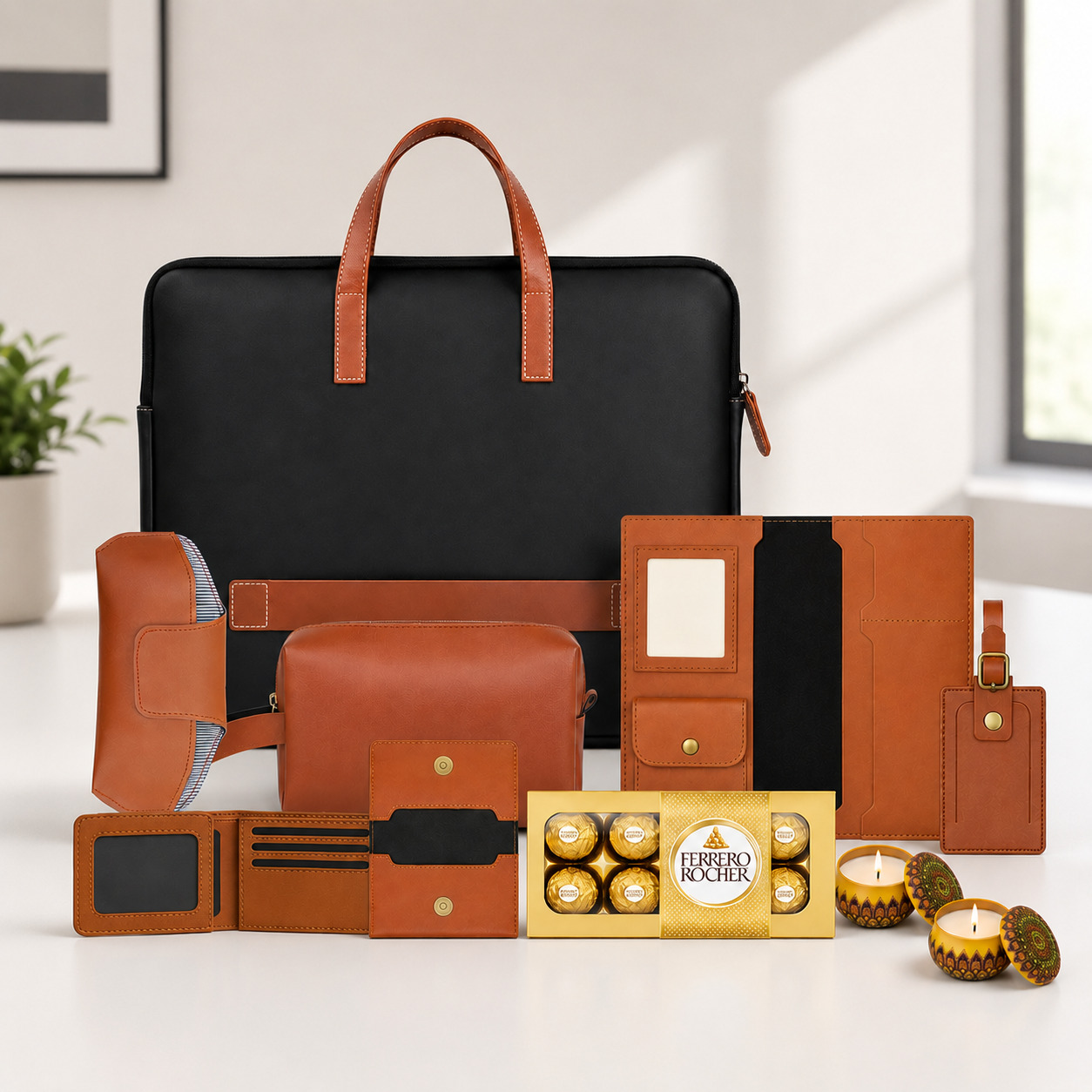 Corporate Welcome Hamper Premium Leather Travel Collection